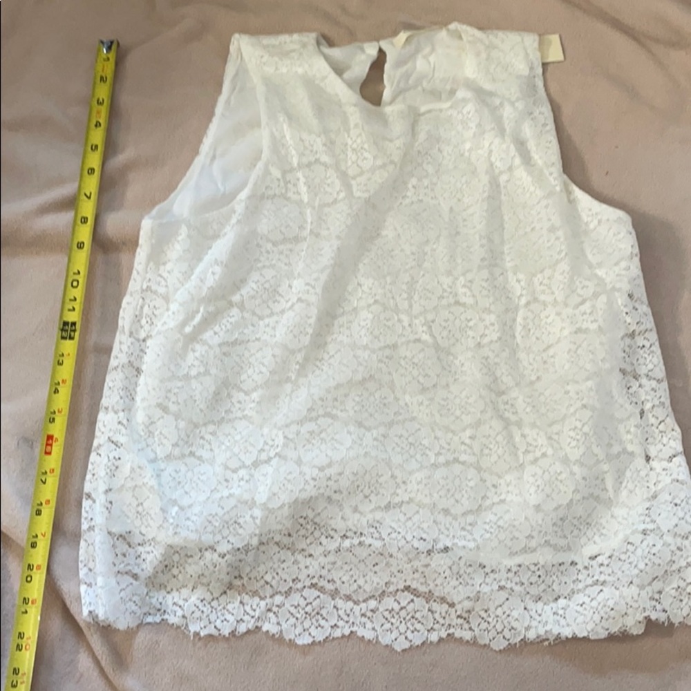 New with tag Sophie Rue white lace sleeveless top